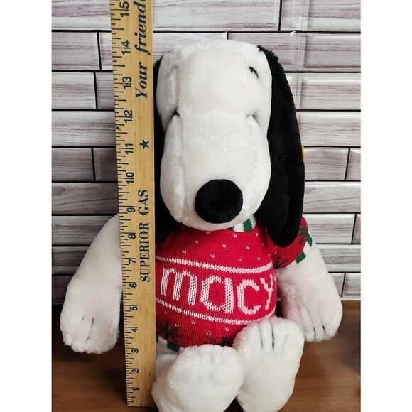 Macy's Christmas Holiday Peanuts Snoopy and  DanDee Plush #A63 - Picture 9 of 10